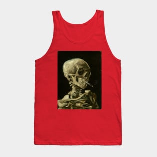 Vincent Van Gogh Skeleton Smoking Tank Top